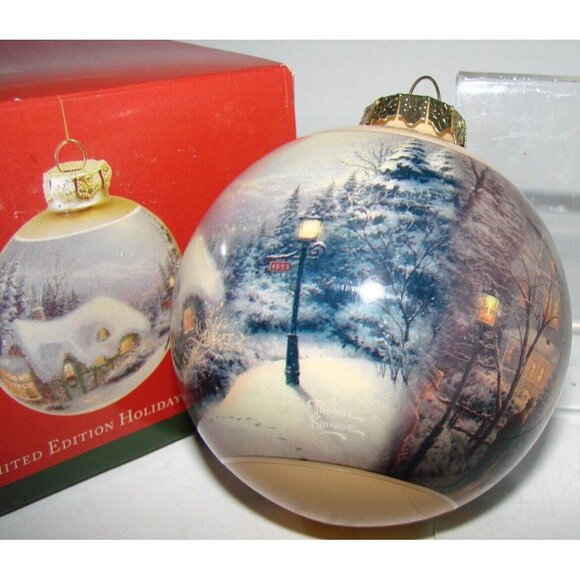 Thomas Kinkade Painter of Light Christmas Holiday Ornament Limited Edt 2011 NIB - Picture 1 of 11